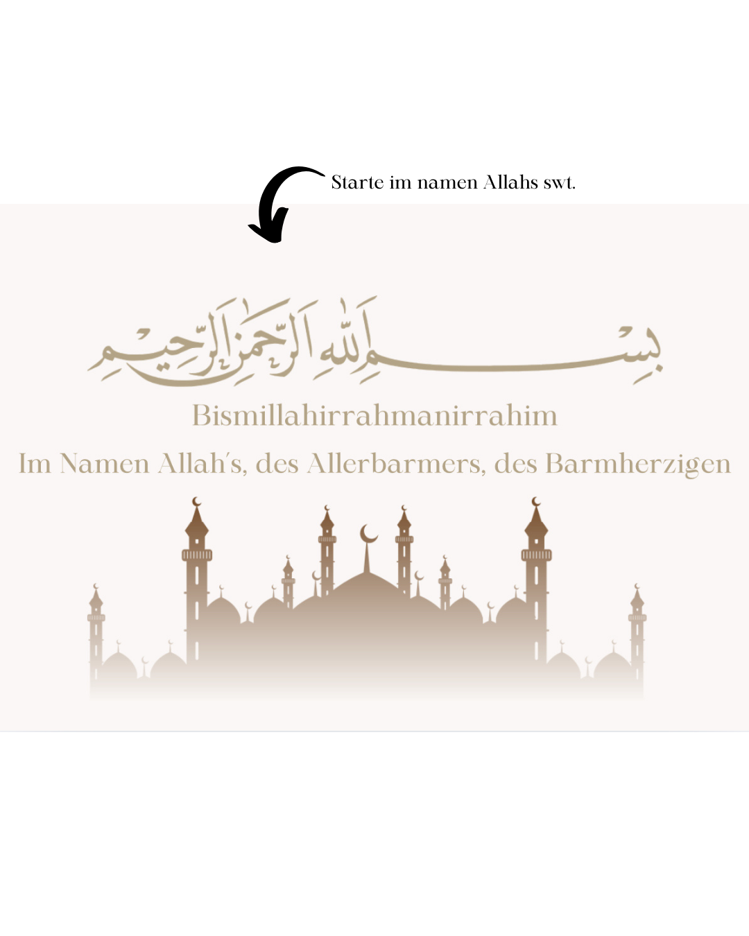 Islamischer Kalender 2025 in Creme-Weiss